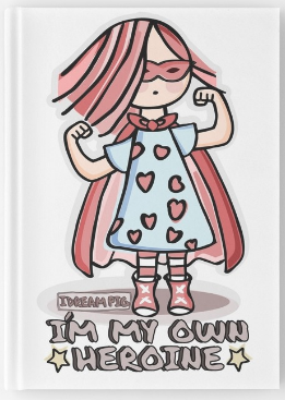 IDream Pig doll. Hardcover Journal. Im My own heroine